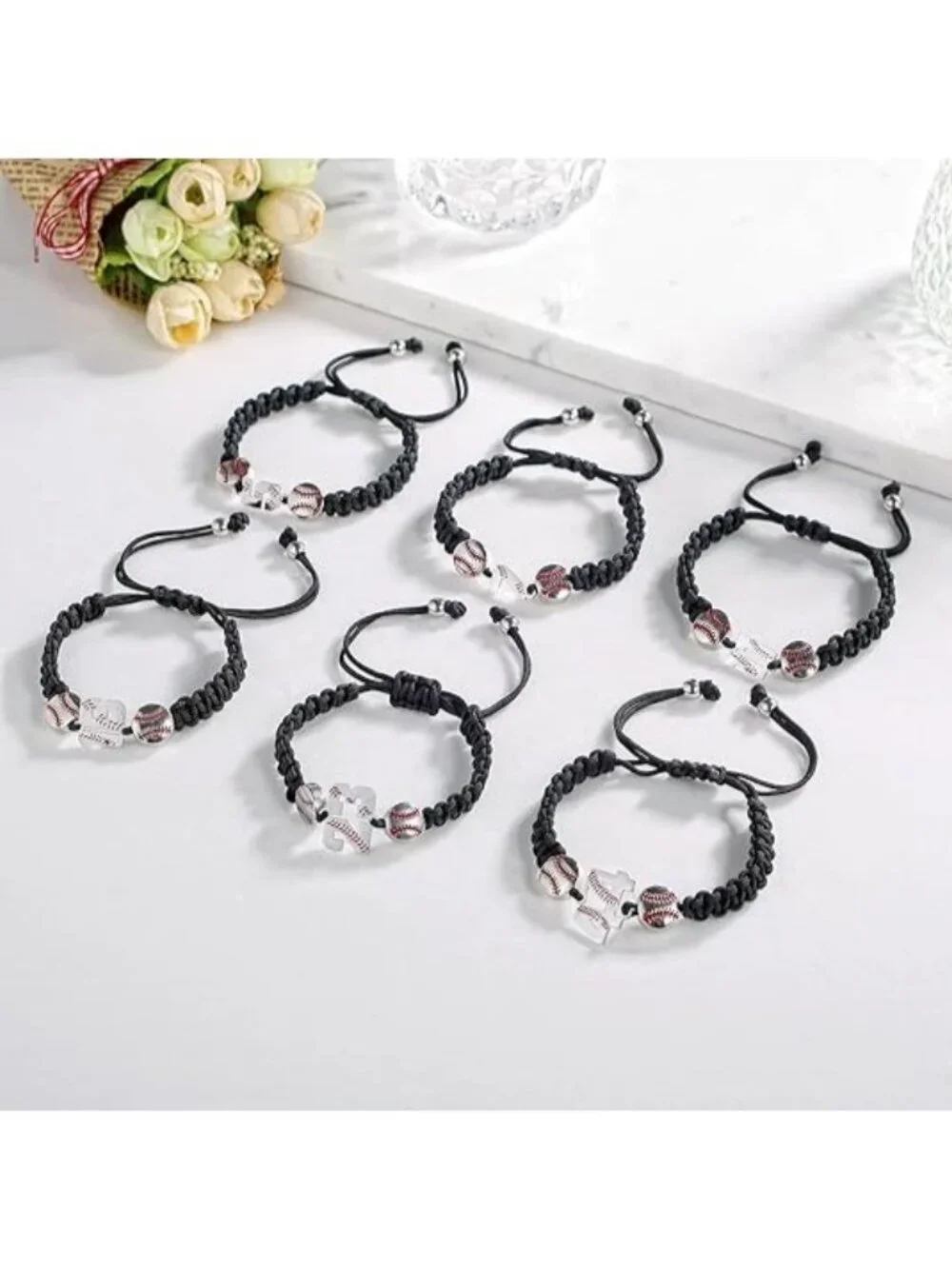 Number 22 Baseball Number Bracelets Athletes Jersey Number Bracelet - Picture 3 of 5